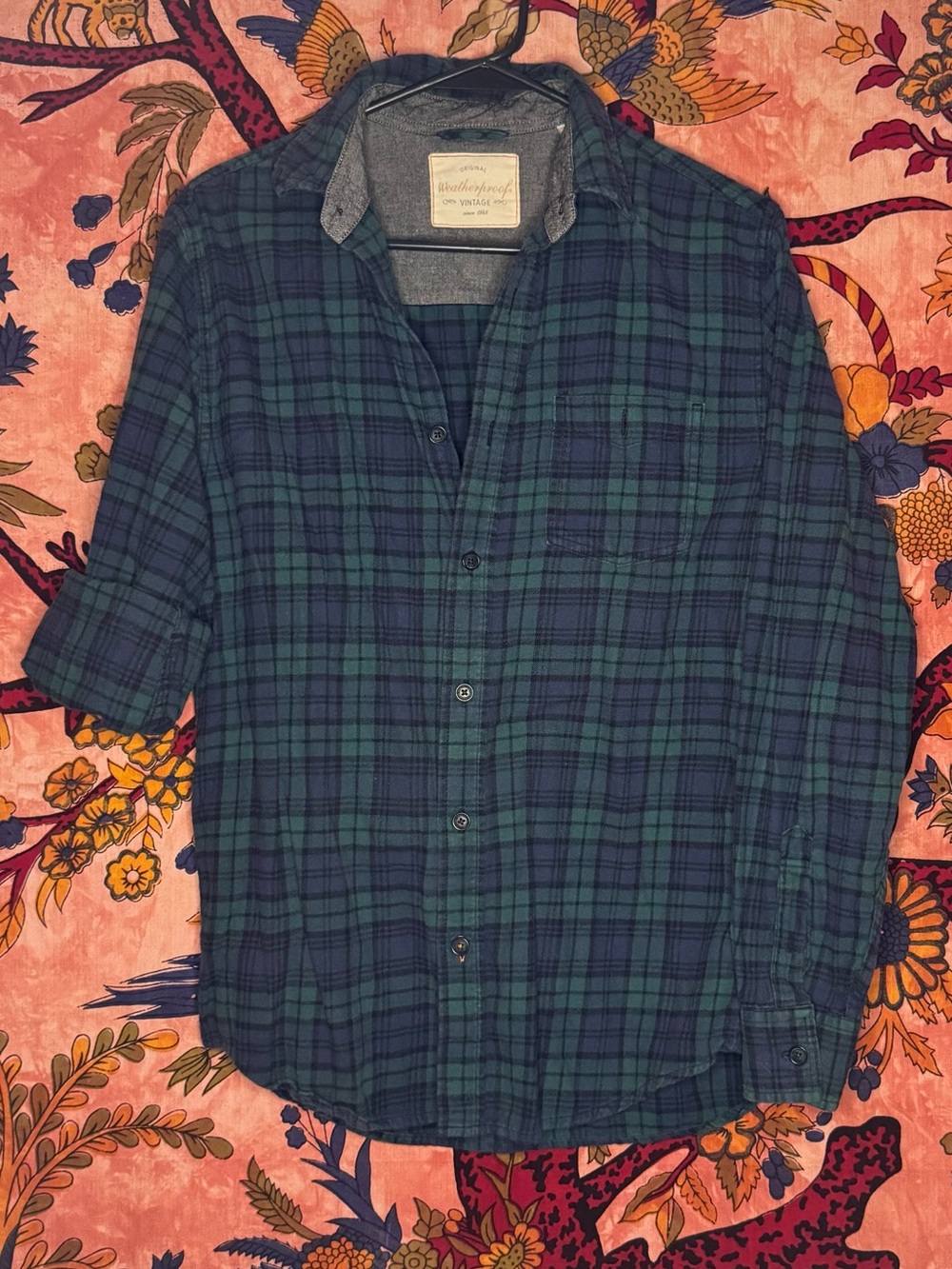 Blue and Green Plaid Flannel